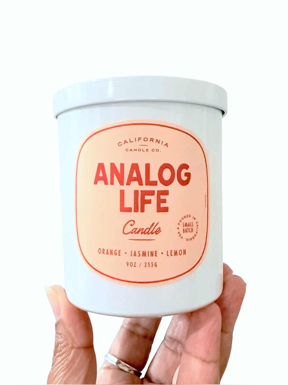 Leoben Company Analog Life Orange, Jasmine, Lemon Scented Candle